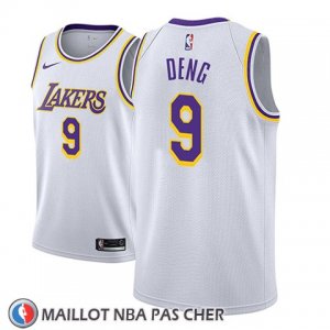 Maillot Los Angeles Lakers Luol Deng No 9 Association 2018-19 Blanc