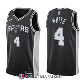 Maillot San Antonio Spurs Derrick White Swingman Icon 4 2017-18 Noir