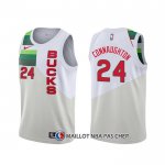 Maillot Milwaukee Bucks Pat Connaughton Earned Blanc