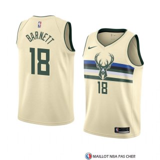 Maillot Milwaukee Bucks Jordan Barnett Ville 2018 Crema