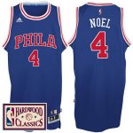 Maillot Retro 76ers Noel 4 Bleu