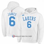Veste a Capuche Los Angeles Lakers LeBron James Classic 2022-23 Blanc
