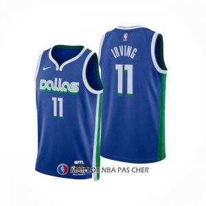 Maillot Dallas Mavericks Kyrie Irving NO 11 Ville 2022-23 Bleu