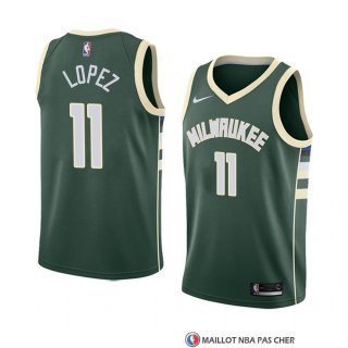 Maillot Milwaukee Bucks Brook Lopez Icon 2018 Vert