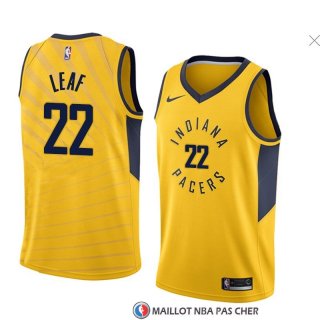 Maillot Indiana Pacers Tj Leaf Statement 2018 Jaune