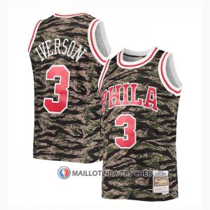Maillot Philadelphia 76ers Allen Iverson Hardwood Classics 1996-97 Camuflaje