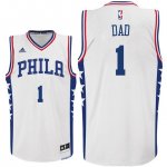 Maillot Fete des Peres 76ers Dad 1 Blanc