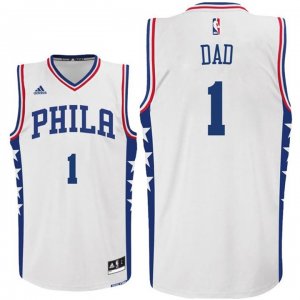 Maillot Fete des Peres 76ers Dad 1 Blanc