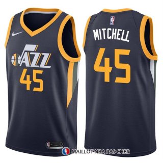 Maillot Utah Jazz Donovan Mitchell Icon Apagado 2017-18 45 Bleu