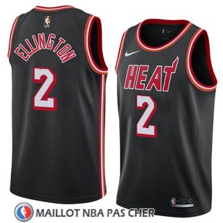 Maillot Miami Heat Wayne Ellington No 2 Classic 2018 Noir
