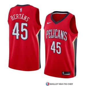 Maillot New Orleans Pelicans Dairis Bertans Statement 2018 Rouge
