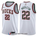 Maillot Milwaukee Bucks Khris Middleton Return To The Mecca Classic 22 2017-18 Blanc