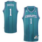 Maillot Retro Hornets Bogues 1 Vert