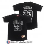 Maillot Manche courte Bulls Michael Jordan 23 Noir