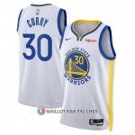 Maillot Golden State Warriors Stephen Curry NO 30 Association 2022-23 Blanc