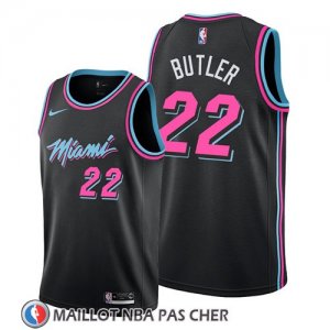Maillot Miami Heat Jimmy Butler Ciudad 2019 Noir
