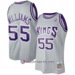 Maillot Sacramento Kings Jason Williams NO 55 Mitchell & Ness 2000-01 Gris