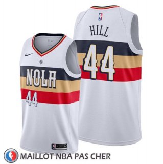 Maillot New Orleans Pelicans Solomon Hill Earned Blanc