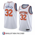 Maillot New York Knicks Noah Vonleh No 32 Association 2018 Blanc