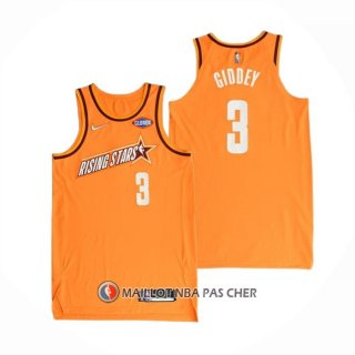 Maillot 2022 Rising Star Josh Giddey NO 3 Worthy Orange
