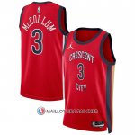 Maillot New Orleans Pelicans Cj Mccollum NO 3 Statement 2023-24 Rouge