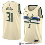 Maillot Milwaukee Bucks John Henson Ville 2018 Crema