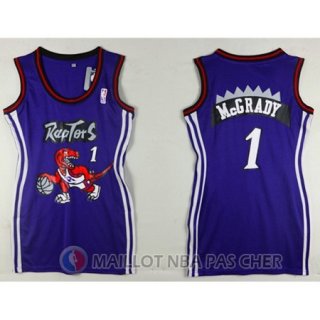 Maillot NBA Femme NBA Attrayant Mcgrady Raptors 1# Purpura