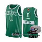 Maillot Boston Celtics Jayson Tatum NO 0 Ville 2022 NBA Finals Vert