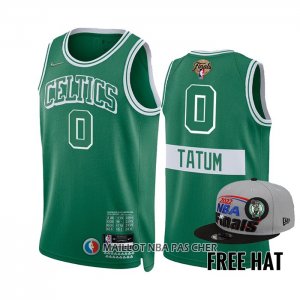Maillot Boston Celtics Jayson Tatum NO 0 Ville 2022 NBA Finals Vert