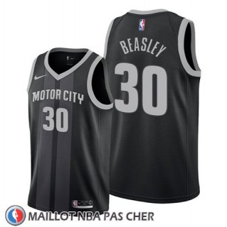 Maillot Detroit Pistons Michael Beasley Ville 2019-20 Noir