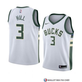 Maillot Milwaukee Bucks George Hill Association 2018 Blanc
