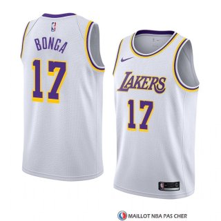 Maillot Los Angeles Lakers Isaac Bonga Association 2018-19 Blanc