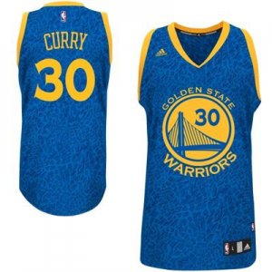 Maillot Crazy Light Leopard Warriors Curry 30 Bleu