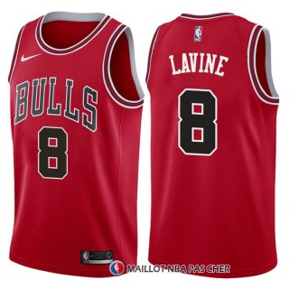 Maillot Authentique Chicago Bulls Lavine 2017-18 8 Rouge