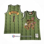 Maillot Toronto Raptors Tracy McGrady NO 1 Mitchell & Ness 1998-99 Vert