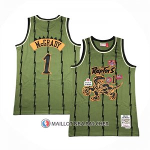Maillot Toronto Raptors Tracy McGrady NO 1 Mitchell & Ness 1998-99 Vert