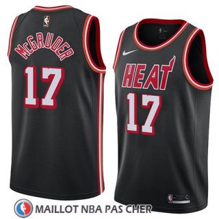 Maillot Miami Heat Rodney Mcgruder No 17 Classic 2018 Noir