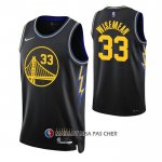 Maillot Golden State Warriors James Wiseman NO 33 Ville 2021-22 Noir Maillot Golden State Warriors James Wiseman NO 33 Ville 2021-22 Noir