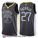 Maillot Golden State Warriors Mens Zaza Pachulia 27 Statement 2017-18 Gris