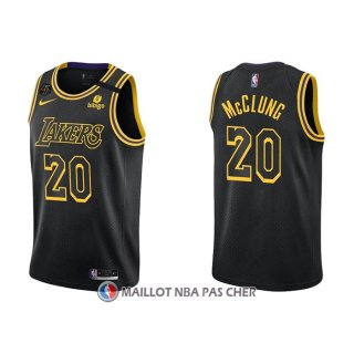 Maillot Los Angeles Lakers Mac Mcclung NO 20 Mamba 2021-22 Noir