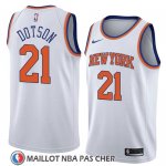 Maillot New York Knicks Damyean Dotson No 21 Association 2018 Blanc