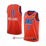 Maillot Oklahoma City Thunder Jalen Williams NO 8 Statement Orange
