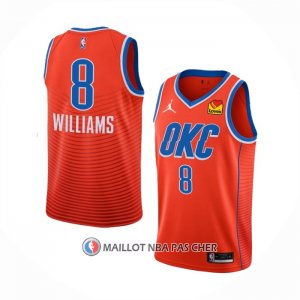 Maillot Oklahoma City Thunder Jalen Williams NO 8 Statement Orange