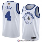 Maillot Golden State Warriors Quinn Cook 4 Classic 2017-18 Blanc