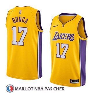 Maillot Los Angeles Lakers Isaac Bonga No 17 Icon 2018 Jaune