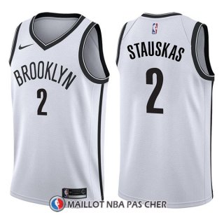Maillot Brooklyn Nets Nik Stauskas Association 2 2017-18 Blanc