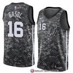 Maillot San Antonio Spurs Pau Gasol Ville 2018 Gris