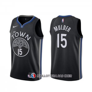 Maillot Golden State Warriors Mychal Mulder Ville Noir