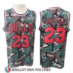 Maillot Chicago Bulls Michael Jordan Camouflage Vert