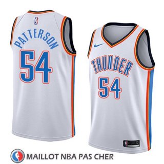 Maillot Oklahoma City Thunder Patrick Patterson No 54 Association 2018 Blanc